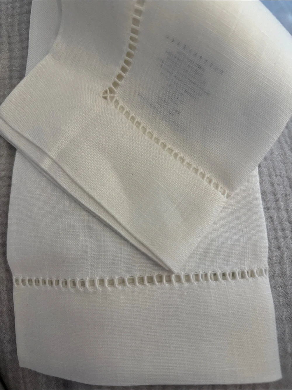 POTTERY BARN 100% Linen 22 x 22” (55 x 55 cm) White Napkin Set of 6